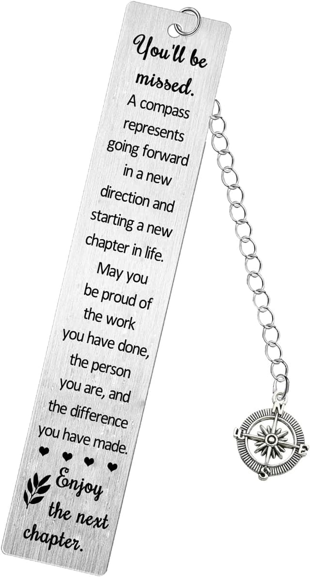 Detalle de Compass farewell bookmark for next chapter