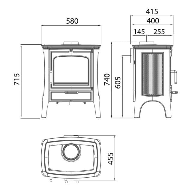 Thumbnail 1 de Hergom E-20 SE estufa leña 5,7 kW