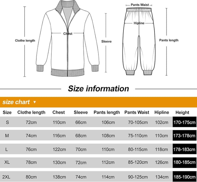Thumbnail 6 de YADODO 90er 80er Jahre Outfit Trainingsanzug L