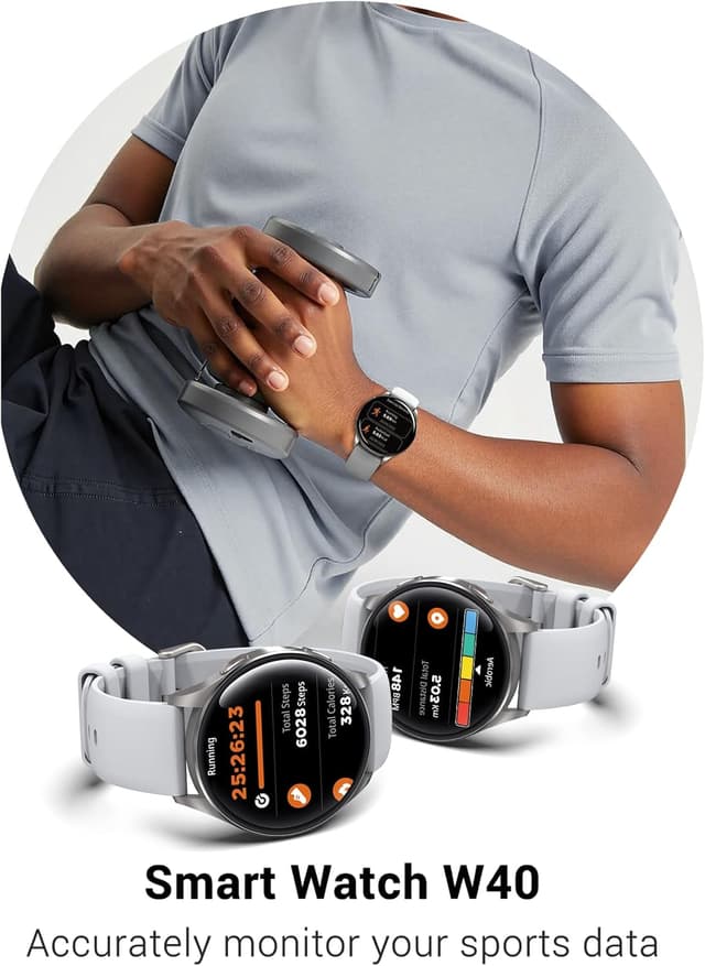 Detalle 2 de Smart Watch for Men & Women with 1.43" AMOLED Always-on Display, Bluetooth Calls & 100+ Sports Modes (IP68)