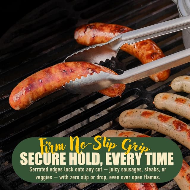 Thumbnail 2 de 24 inch BBQ Tongs Stainless Steel Grill Tongs 🍖