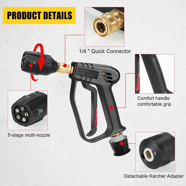 Detalle de High pressure washer gun 4350 PSI