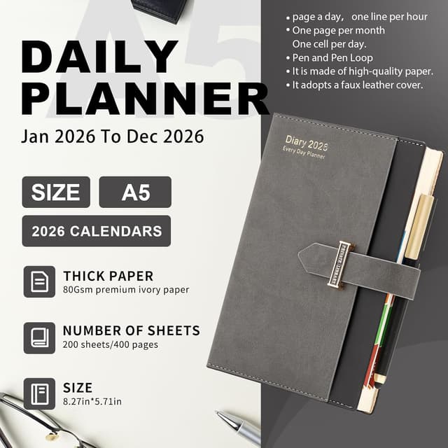 Detalle de Mcdsuc Academic Diary 2026 A5 day per page