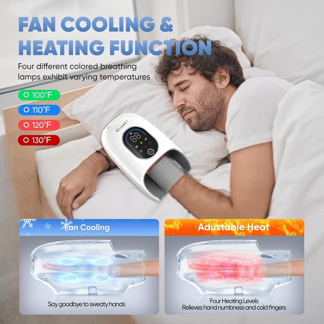 Detalle 2 de Hand Massage Device 3000mAh with Heat Therapy