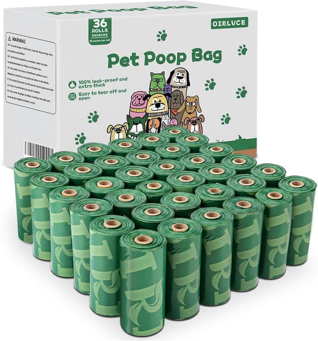 Detalle de OIRLVCE 540 Dog Poo Bags 36 Rolls — Extra Thick