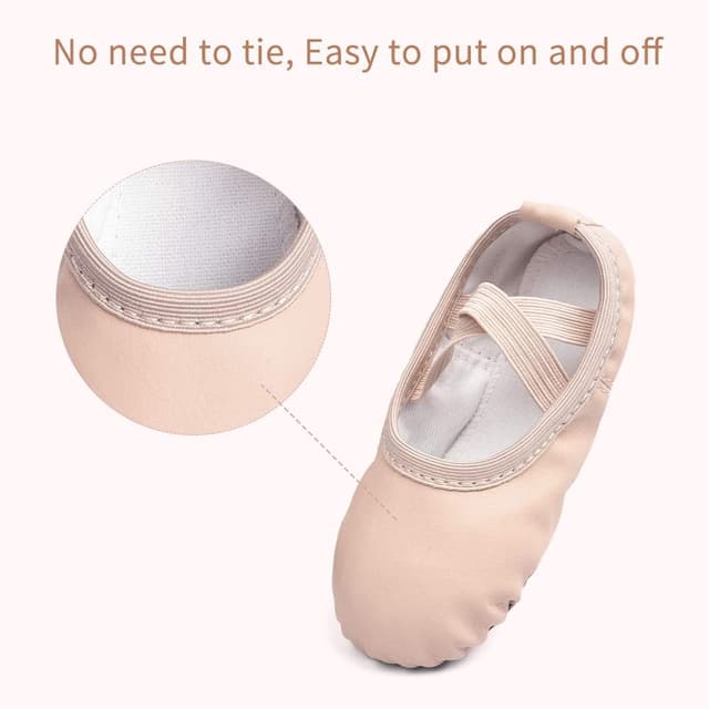 Detalle de Ballet slippers for kids PU close-fit