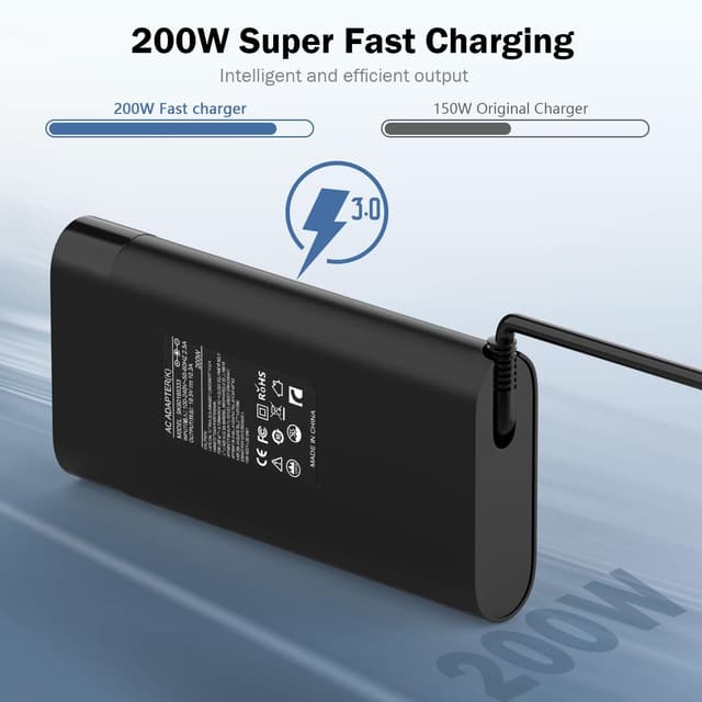 Thumbnail 5 de HP 200W Laptop Charger for Omen Pavilion