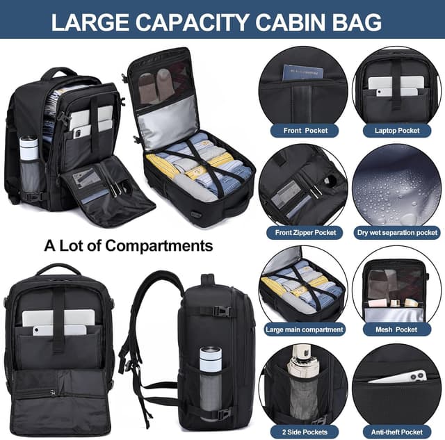 Detalle de Underseat cabin rucksack 30L 45x36x20