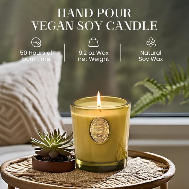 Detalle de M&SENSE Sandalwood Jasmin Scented Candle 260g