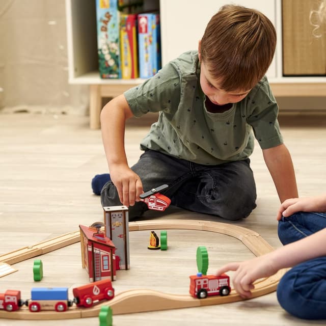 Thumbnail 6 de Eichhorn Schienenbahn Feuerwehr-Set 100006205 (33-teilig) mit 295 cm Streckenlänge