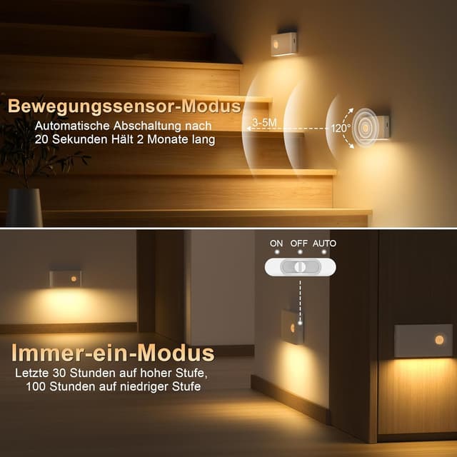 Thumbnail 5 de daphomeu Nachtlicht 6er-Set mit Bewegungsmelder 🛋