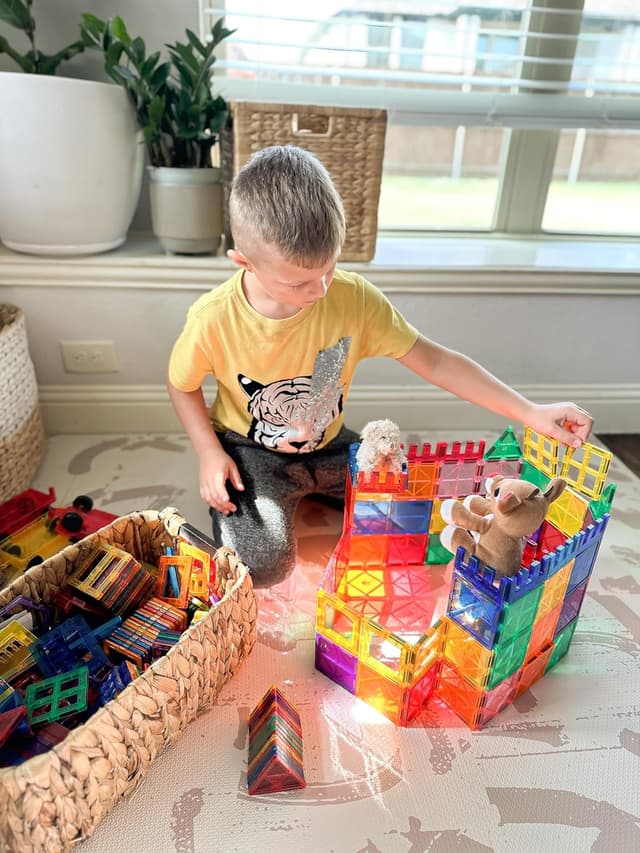 Thumbnail 5 de 100PCS Magnetic Tiles STEM Building Set for Kids 🧩