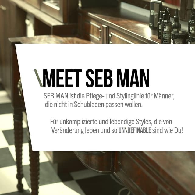 Detalle de SEB MAN The Multi-Tasker 3‑in‑1 Shampoo & Bartshampoo & Duschgel (1 l)