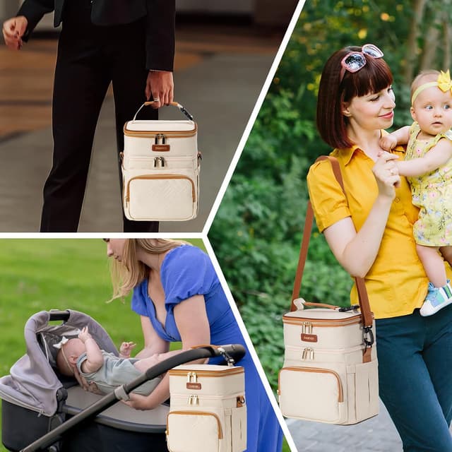 Thumbnail 6 de BABEYER Breastmilk Cooler Bag 6-Bottle 9oz