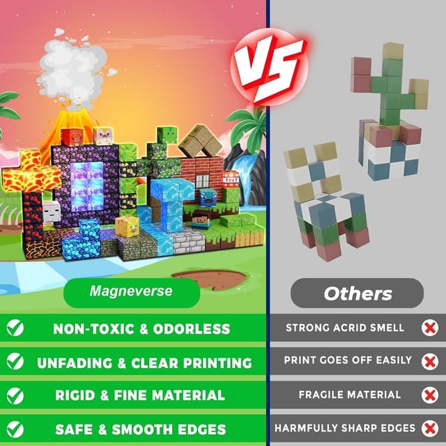 Detalle 2 de Magnetische Bausteine 150 Teile 🧩