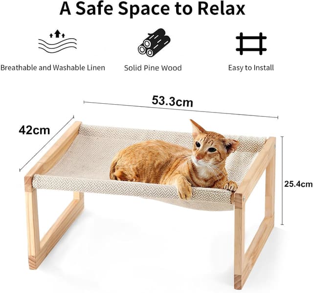 Detalle 2 de FUKUMARU Dog Bed 53 x 42 cm breathable hammock
