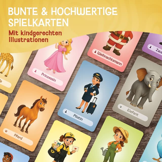 Thumbnail 4 de LIKARTO „Wer bin ich?“ Spiel für Kinder – Familienspiel, Lernspiel & Reisespiel ab 4/5/6/7/8/9 Jahren