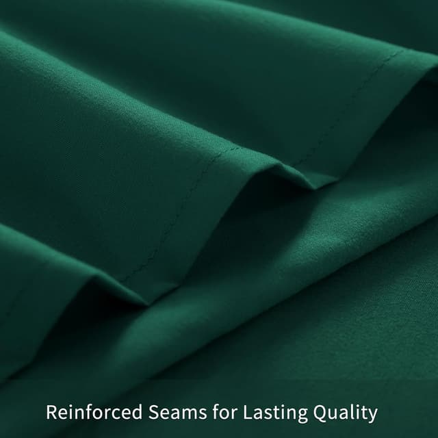 Thumbnail 6 de Tifschlaf Tifschlaf Pillow Cases (4 Pack) – Emerald Green Brushed Microfibre Pillow Covers, Standard Queen 50x75 cm