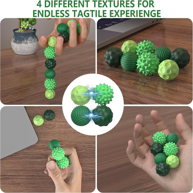 Thumbnail 5 de 8 Stück Magnetische Fidget Toys Magnetkugeln Silikon