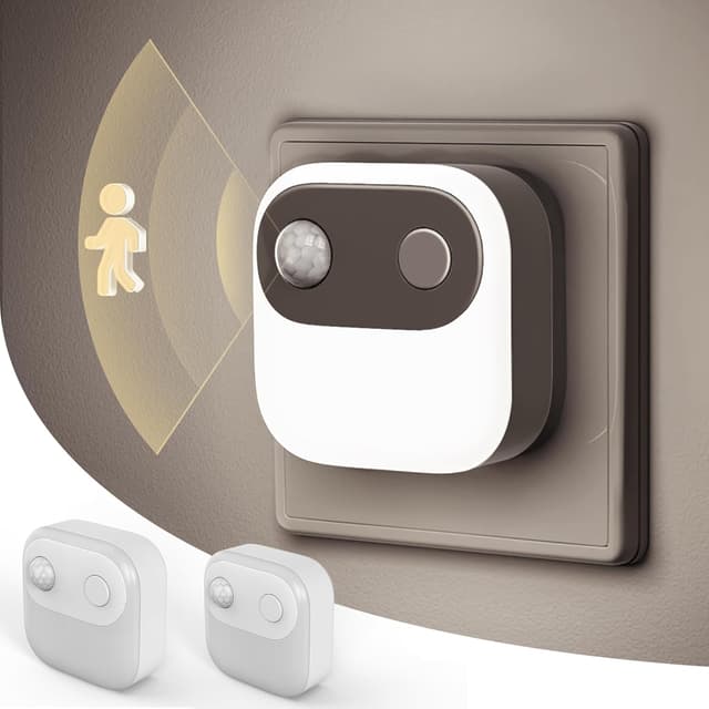 Detalle de LOHAS-LED Nachtlicht Steckdose 2er-Set mit Sensor