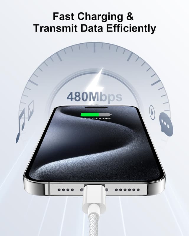 Detalle 2 de Anssan Câble iPhone 1m 2Pack