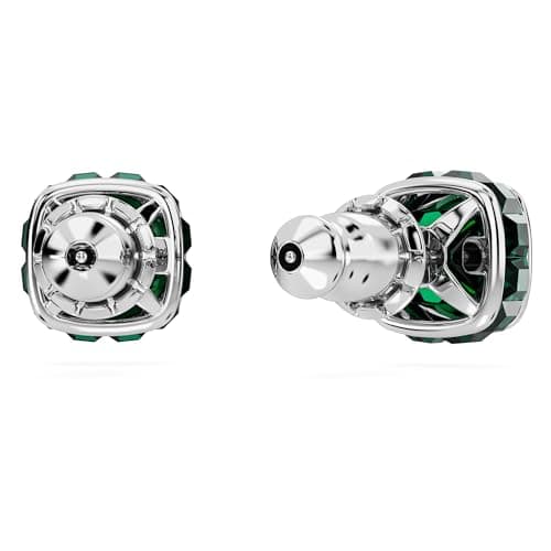 Detalle 2 de Swarovski Pendientes Birthstone Mayo talla cuadrada, verdes 💍