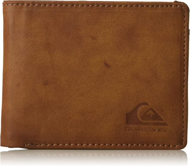 Detalle de Quiksilver Slim Rays – portefeuille de voyage homme à double pli avec compartiments cartes et poche zippée