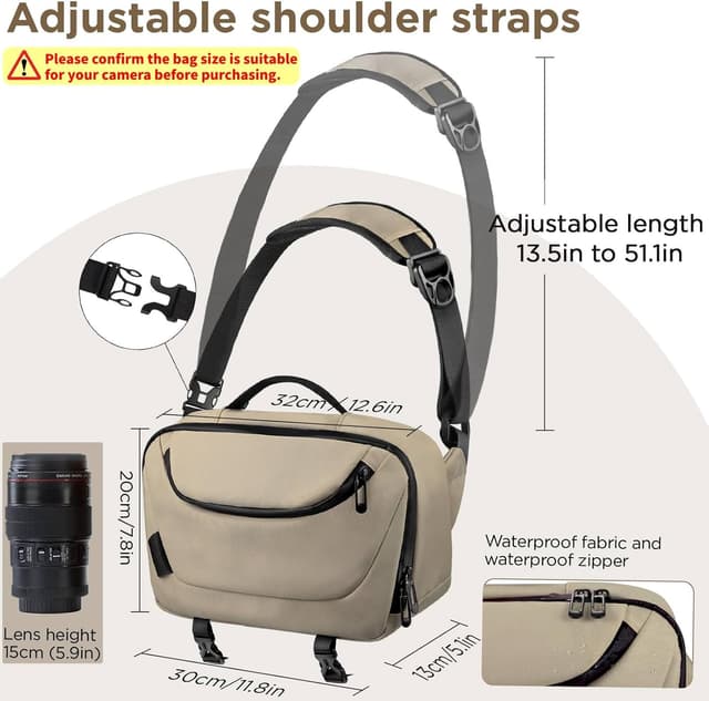 Thumbnail 4 de TAAOKA Kameratasche wasserdicht 1 DSLR