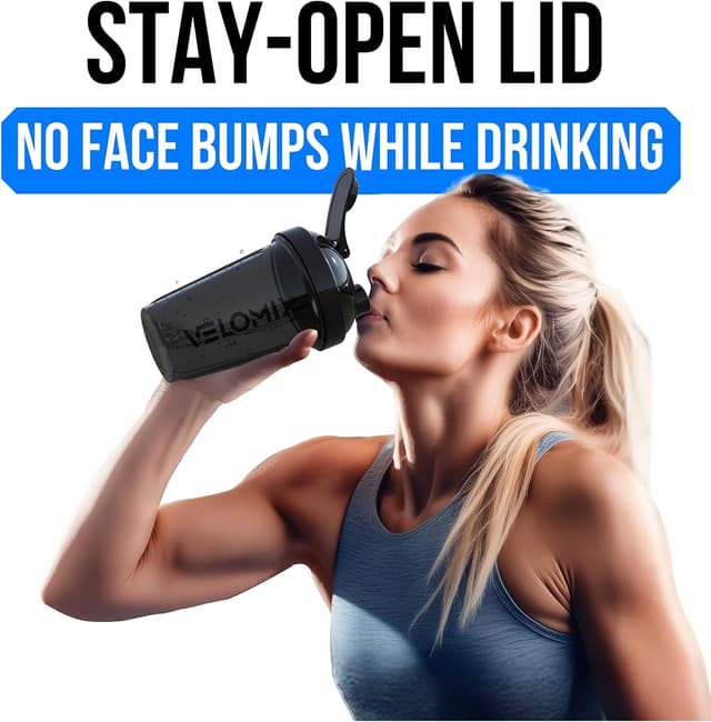Thumbnail 6 de VELOMIX 20 oz Protein Shaker Bottle 🥤