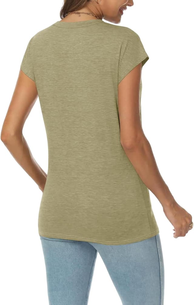 Detalle 2 de Cuptacc V-Ausschnitt T-Shirt für Damen