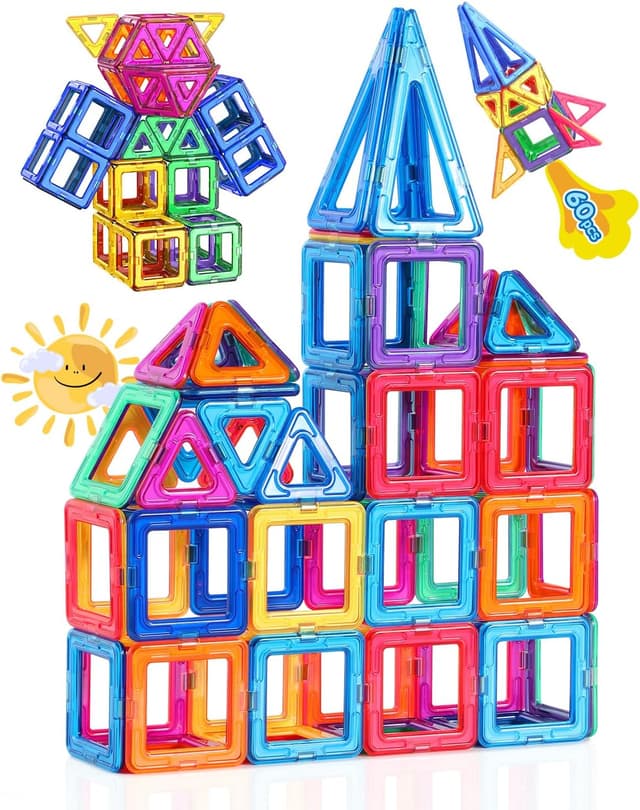 Detalle de Magnetische Bausteine Theefun 60 Teile für STEM