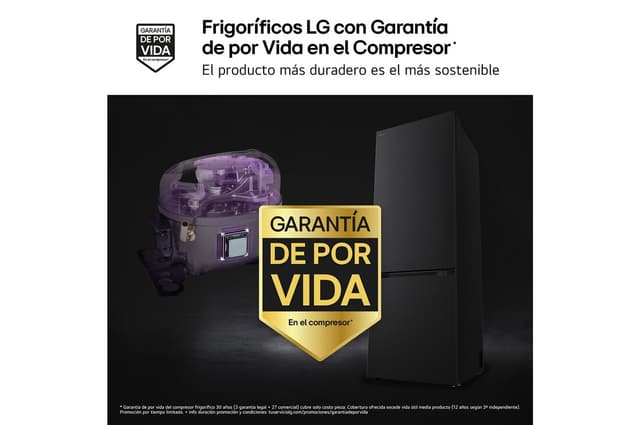 Detalle 2 de LG GBBW726CEV Frigorífico Combi 465 l, 2,03 m