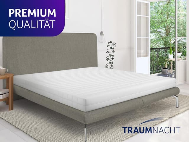 Detalle de Traumnacht Easy Comfort Kaltschaummatratze 100x200 cm (H3 mittelfest) – atmungsaktiv, hypoallergen & Öko-Tex zertifiziert
