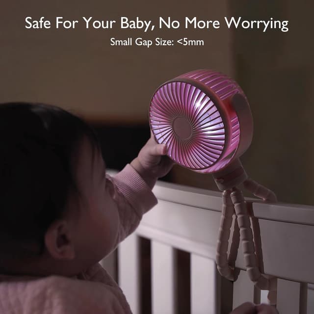 Thumbnail 3 de Momcozy Portable Stroller Fan 8000mAh handheld fan 🌀