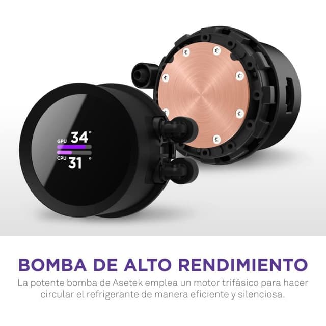 Detalle de NZXT Kraken 280 Kit refrigeración líquida 280 mm 🌡