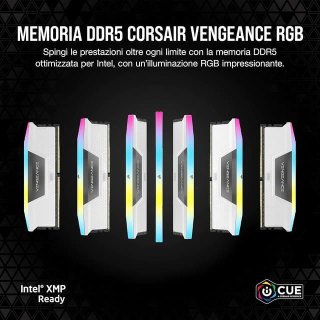 Detalle 2 de Corsair Vengeance RGB DDR5 32GB 6000MHz