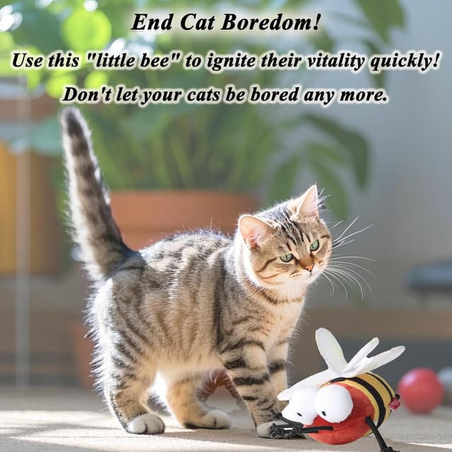 Thumbnail 6 de Interactive cat feather toy 14 x 7 x 4 cm