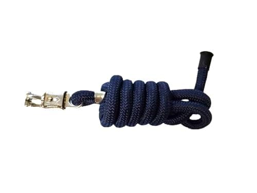 Detalle de Cwell Equine Premiere Premium panic hook with 2-metre lead rope (Navy)