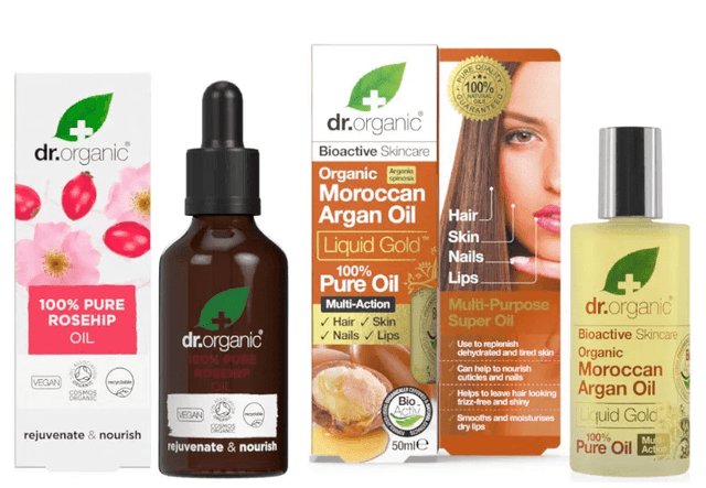 Detalle de Dr. Organic Aceite Rosa Mosqueta y Argán 50 ml