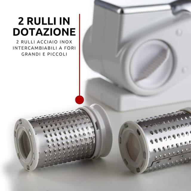 Detalle de Ariete Gratì Metal 44🧀 Rallador Electrico Inalámbrico con Recambio