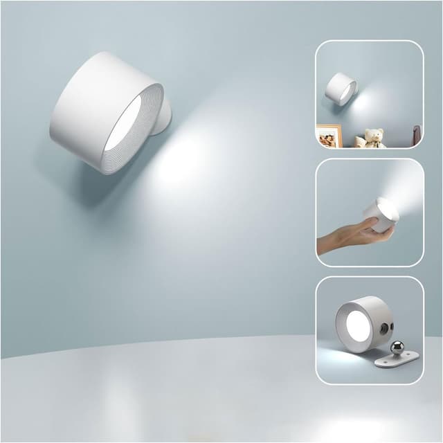 Detalle de Feallive LED Wandlampe, 3 Helligkeitsstufen ⚙