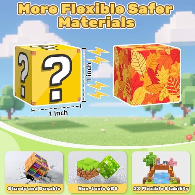 Detalle 2 de LionFuny Magnetic Blocks 300-Piece Magnetic Building Set (1-inch large size)