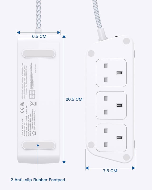 Thumbnail 6 de Extension Lead with USB Slots 3250W