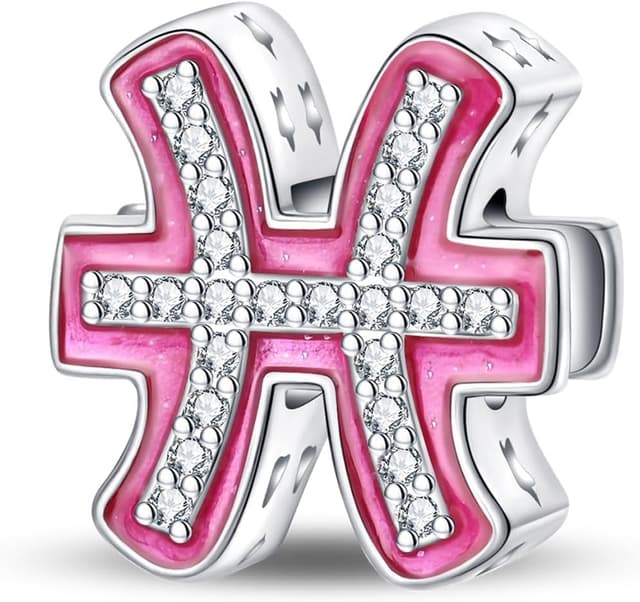 Detalle 2 de 925 Sterling Silber Sternzeichen-Charm von Damen – Sternbilder-Anhänger für Armband & Halskette, kompatibel mit europäischen Charm-Systemen