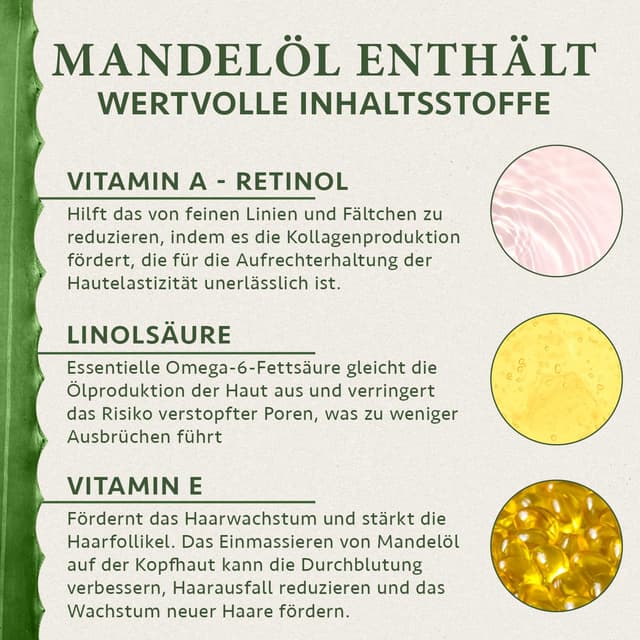 Thumbnail 4 de Satin Naturel Bio Mandelöl kaltgepresst 200 ml – Haar- und Babyöl