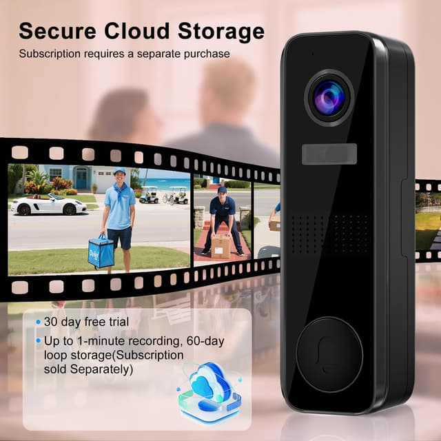 Thumbnail 5 de Video Doorbell Camera Wireless with Ringer Chime 2K Door Bell