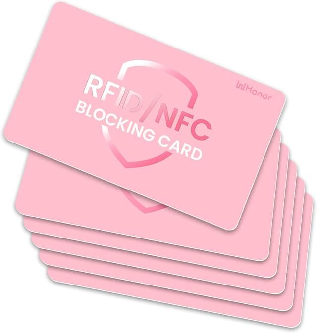Detalle de RFID blocking card 6 pack for wallets