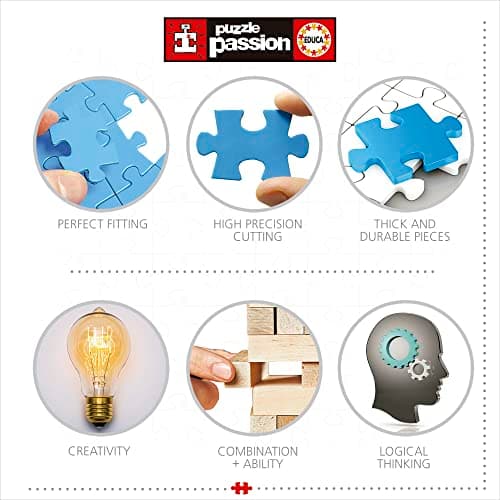 Thumbnail 4 de Educa Puzzle 500 Piezas Viva la Vida de Frida Kahlo 🎨 Incluye Pegamento