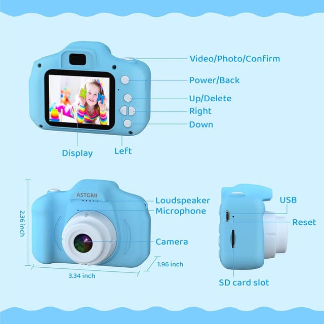 Thumbnail 4 de Kinder Kamera 2.0" Display, 1080P HD für Kinder