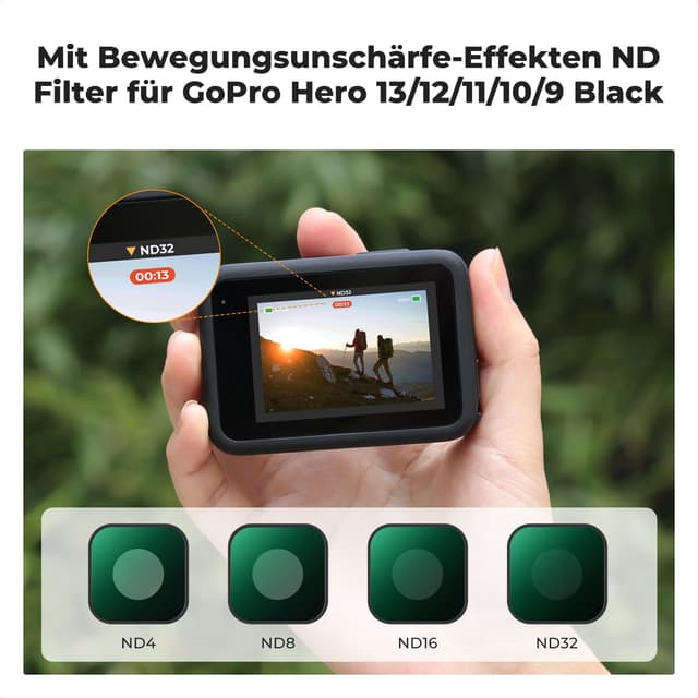 Thumbnail 2 de K&F CONCEPT ND Filter Set GoPro Hero 13